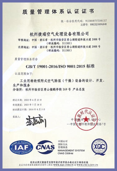 Quality Management System Certificate-cn